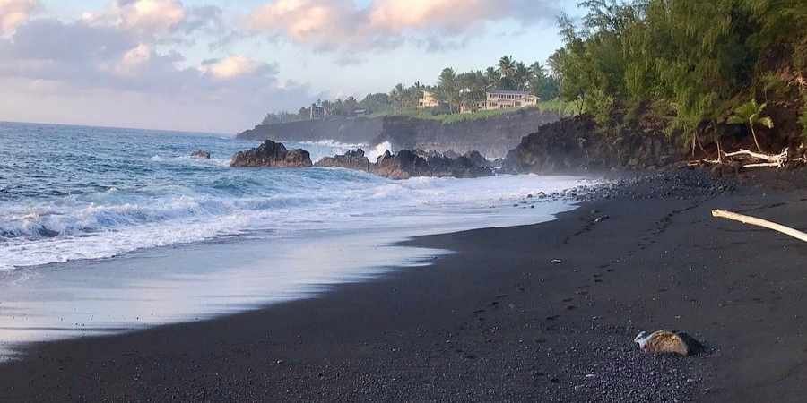 Black Sand Beaches in Hawaii