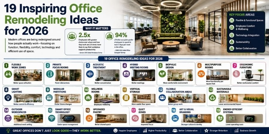 19 Inspiring Office Remodeling Ideas for 2026
