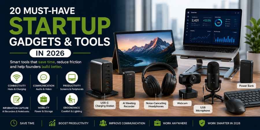 20 Must-Have Startup Gadgets and Tools in 2026