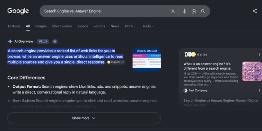 Search Engine vs. Answer Engine: The Future of Google AI Search